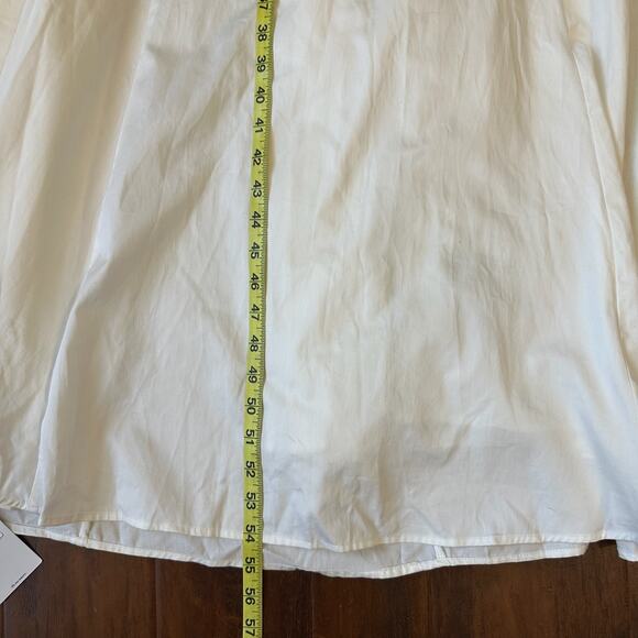 ABERCROMBIE & FITCH Dipped-Waist Sweetheart Maxi Dress White Cut Out NWT - Picture 16 of 16